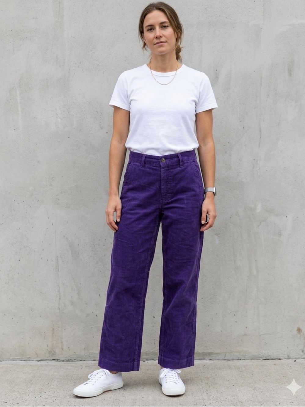 The North Face Purple Corduroy Utility Pants - Size 6